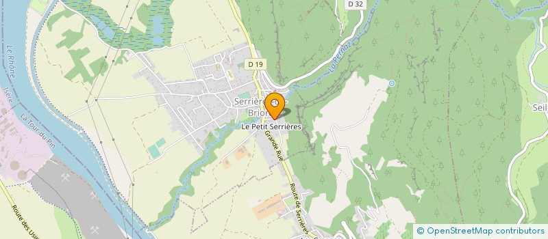 localisation de l'entreprise MADAME NADIA BOCLET  SERRIERES-DE-BRIORD