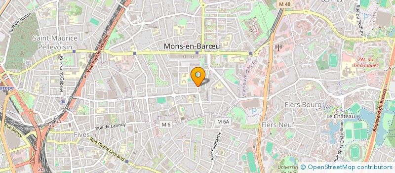 localisation de l'entreprise MADAME NADIA BOUAZZA  MONS-EN-BARUL