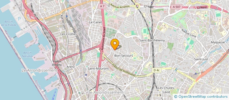 localisation de l'entreprise MADAME NADIA BOUAZZA  MARSEILLE