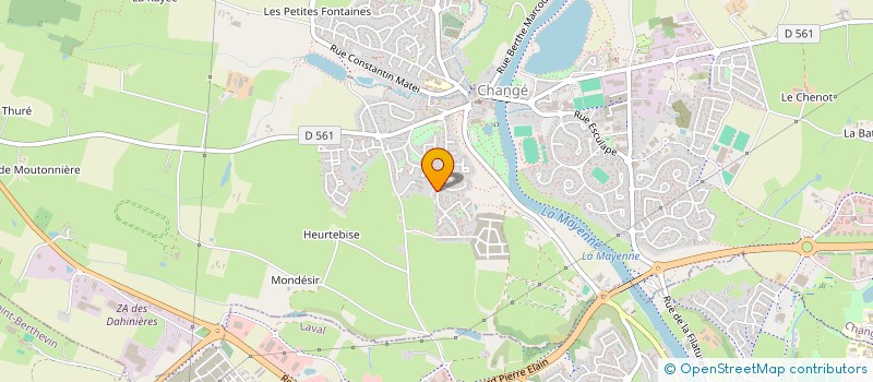 localisation de l'entreprise MADAME NADIA BOUHADDI  CHANGE