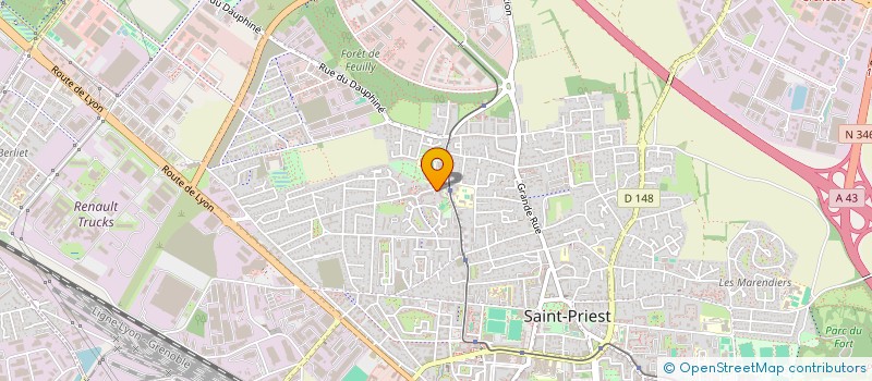 localisation de l'entreprise MADAME NADIA BOULACHA  SAINT-PRIEST