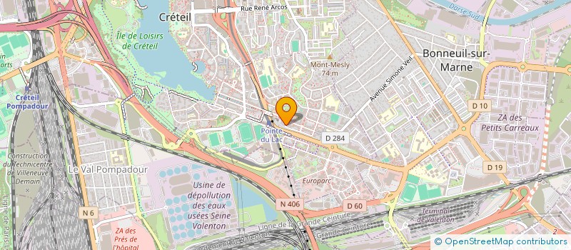 localisation de l'entreprise MADAME NADIA BOULAKBECHE  CRETEIL