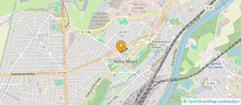 localisation de l'entreprise MADAME NADIA BOUSBA  ATHIS-MONS