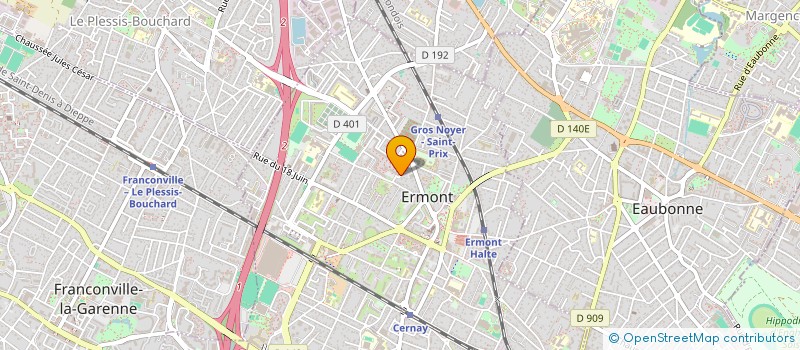 localisation de l'entreprise MADAME NADIA BOUSSALEM  ERMONT