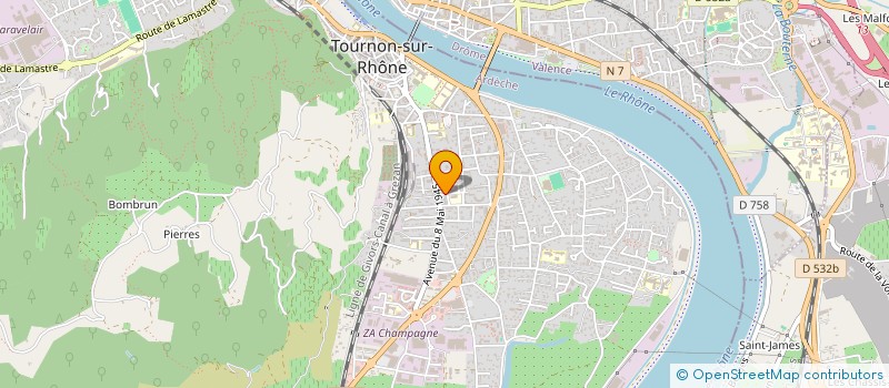 localisation de l'entreprise MADAME NADIA BOUZID à TOURNON-SUR-RHONE