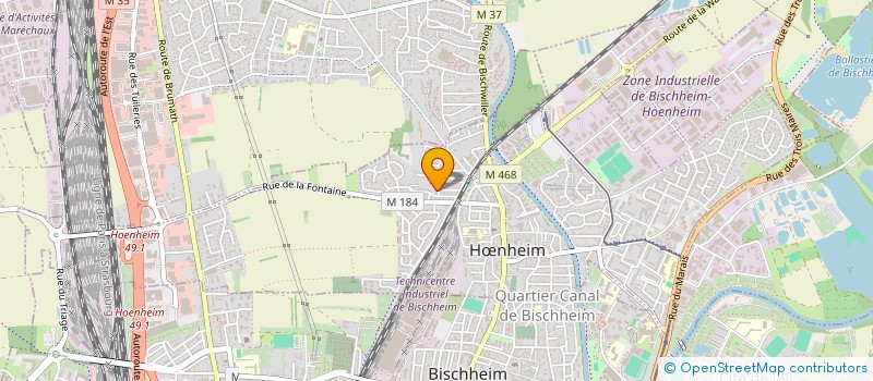 localisation de l'entreprise MADAME NADIA BUCHLER  HNHEIM