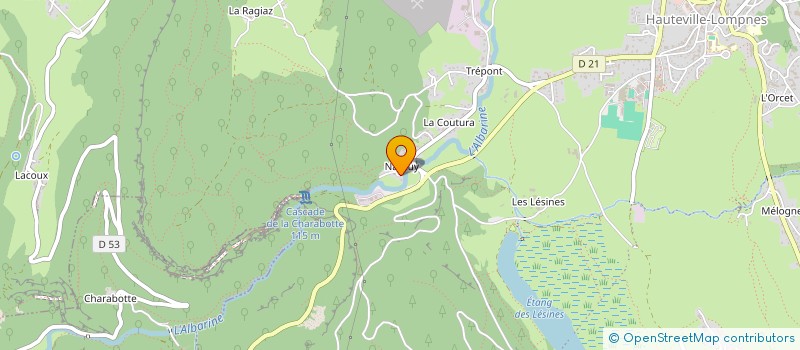 localisation de l'entreprise MADAME NADIA CALVI  PLATEAU D'HAUTEVILLE