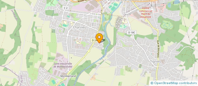 localisation de l'entreprise MADAME NADIA CANNOU  CHARVIEU-CHAVAGNEUX