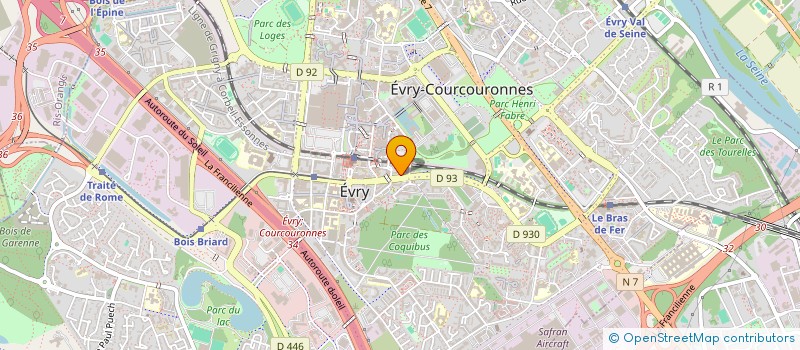 localisation de l'entreprise MADAME NADIA CHAIB  EVRY-COURCOURONNES