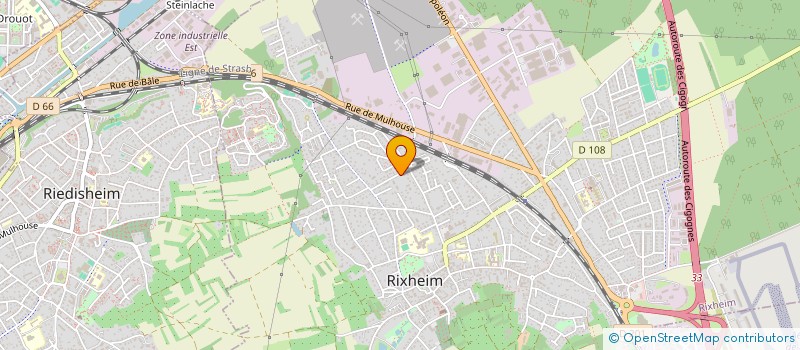 localisation de l'entreprise MADAME NADIA CHALGHOUMI  RIXHEIM