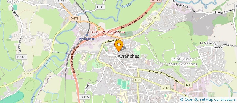 localisation de l'entreprise MADAME NADIA CHATELLIER  AVRANCHES