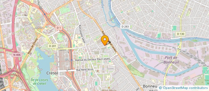 localisation de l'entreprise MADAME NADIA CHAUVET  CRETEIL