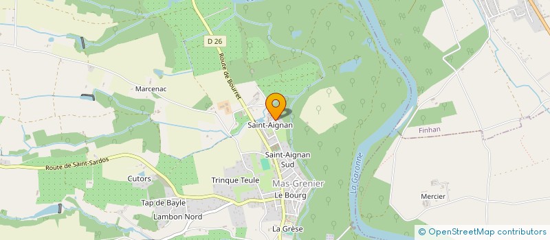 localisation de l'entreprise MADAME NADIA CHAUVIN  MAS-GRENIER