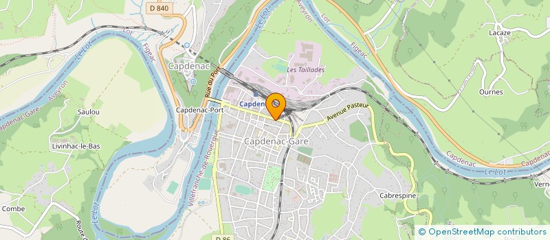 localisation de l'entreprise MADAME NADIA CHAYLAC  CAPDENAC-GARE