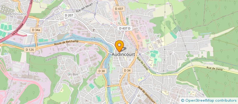 localisation de l'entreprise MADAME NADIA CHRAIBI  AUDINCOURT