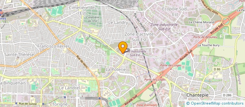 localisation de l'entreprise MADAME NADIA COUPEAU-CILIS  RENNES