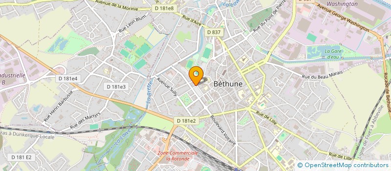 localisation de l'entreprise MADAME NADIA DELEMER à BETHUNE