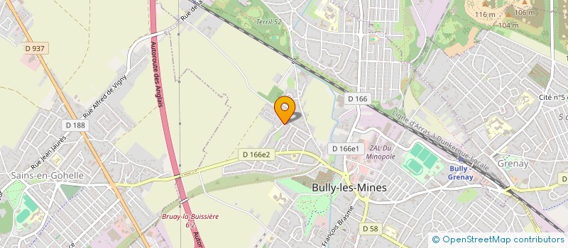 localisation de l'entreprise MADAME NADIA DERRICHE  BULLY-LES-MINES