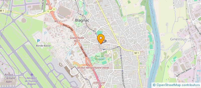 localisation de l'entreprise MADAME NADIA DJEGHLAF  BLAGNAC