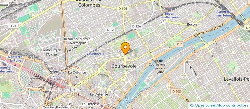 localisation de l'entreprise MADAME NADIA DJUIDJA SIAKA à COURBEVOIE