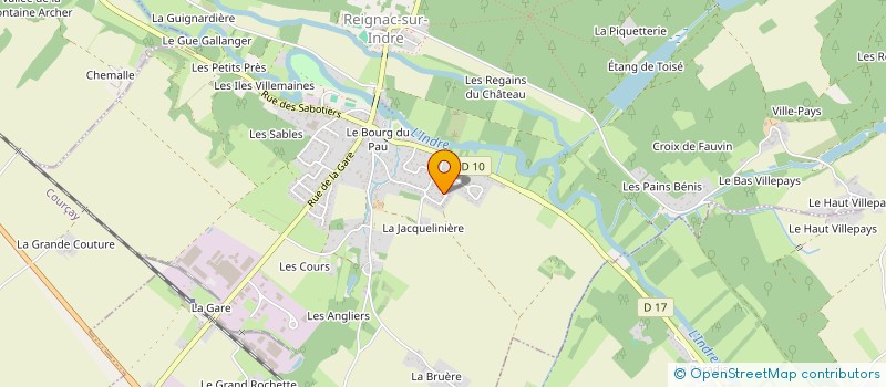 localisation de l'entreprise MADAME NADIA DUBREUIL  REIGNAC-SUR-INDRE