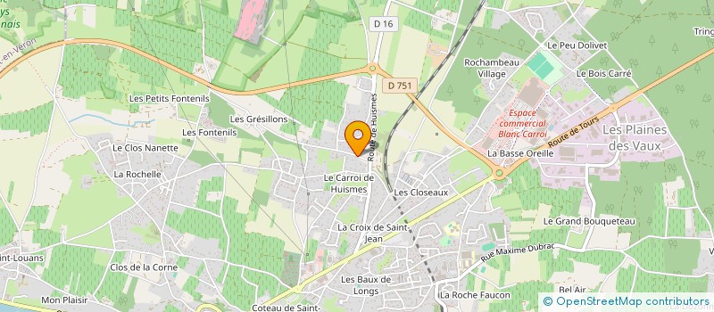 localisation de l'entreprise MADAME NADIA DUVILLE  CHINON