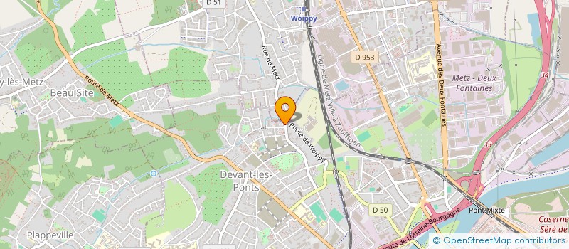 localisation de l'entreprise MADAME NADIA DZIRI  METZ