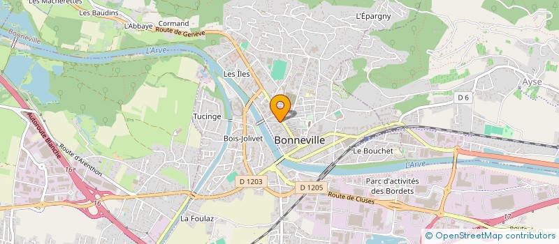 localisation de l'entreprise MADAME NADIA EL BADRAOUI  BONNEVILLE