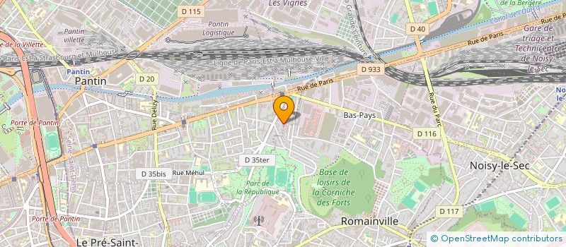 localisation de l'entreprise MADAME NADIA EL FETTAHI  PANTIN