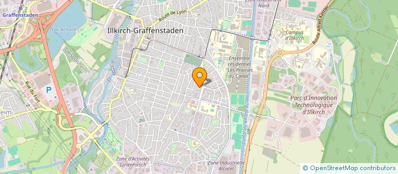 localisation de l'entreprise MADAME NADIA EL RAOUSTI  ILLKIRCH-GRAFFENSTADEN