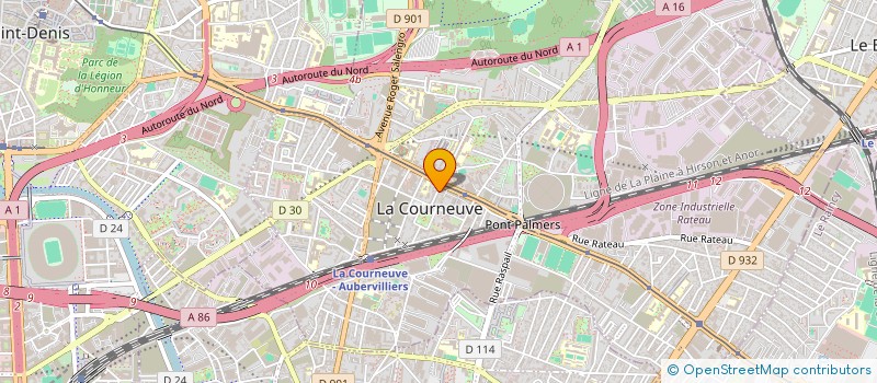 localisation de l'entreprise MADAME NADIA ELHARTI à LA COURNEUVE