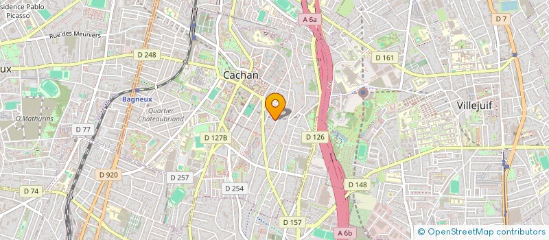 localisation de l'entreprise MADAME NADIA ELKOUCHE  CACHAN