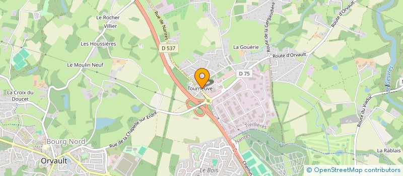 localisation de l'entreprise MADAME NADIA FERRI  TREILLIERES