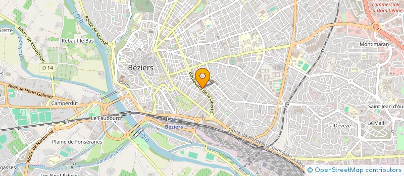 localisation de l'entreprise MADAME NADIA FERSCHNEIDER  BEZIERS