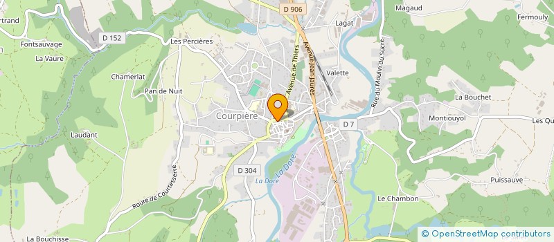 localisation de l'entreprise MADAME NADIA FREBOURG à COURPIERE