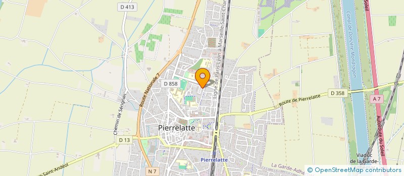 localisation de l'entreprise MADAME NADIA FRIKEH  PIERRELATTE