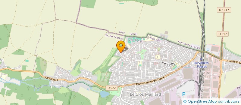 localisation de l'entreprise MADAME NADIA GANA  FOSSES