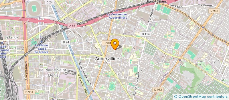 localisation de l'entreprise MADAME NADIA GAVRIL  AUBERVILLIERS