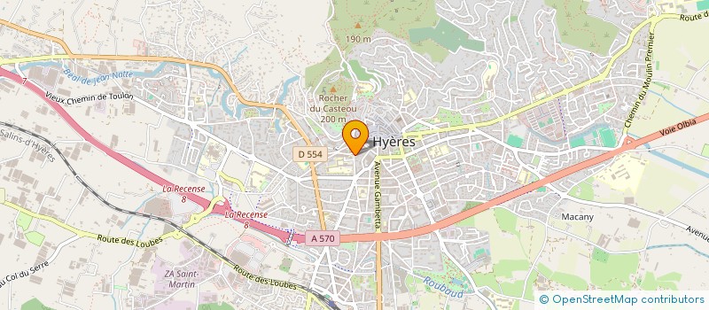 localisation de l'entreprise MADAME NADIA GAZANI à HYERES