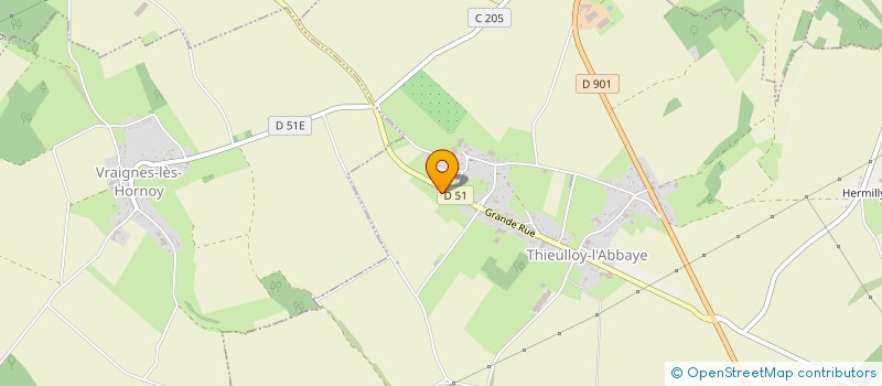 localisation de l'entreprise MADAME NADIA GEOFFROY  THIEULLOY-L'ABBAYE