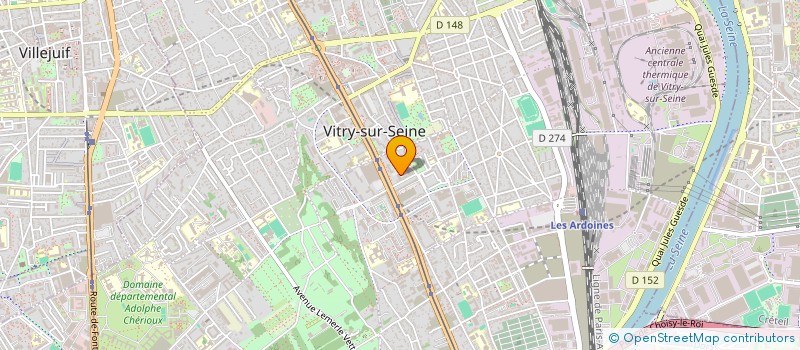 localisation de l'entreprise MADAME NADIA GHARBI  VITRY-SUR-SEINE