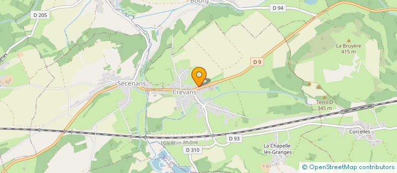 localisation de l'entreprise MADAME NADIA GHERABI  CREVANS-ET-LA-CHAPELLE-LES-GRANGES