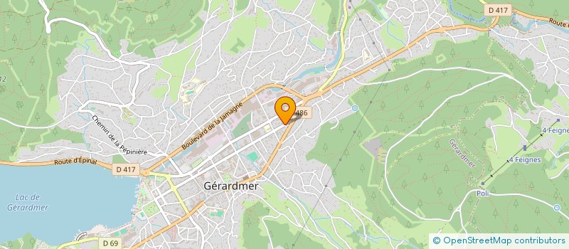 localisation de l'entreprise MADAME NADIA GRANIER  GERARDMER