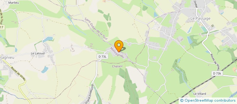 localisation de l'entreprise MADAME NADIA GRAS  MONTAGNIEU