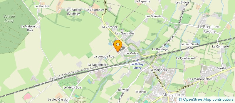 localisation de l'entreprise MADAME NADIA GRIMAUX  LE MOLAY-LITTRY