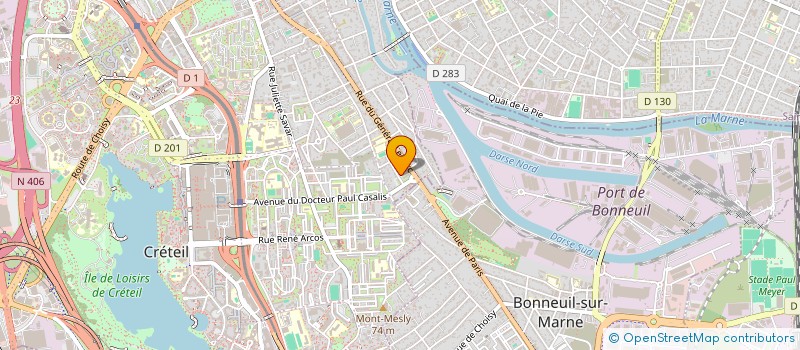 localisation de l'entreprise MADAME NADIA GUENFOUD  CRETEIL