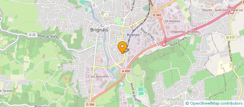 localisation de l'entreprise MADAME NADIA GUICI à BRIGNAIS