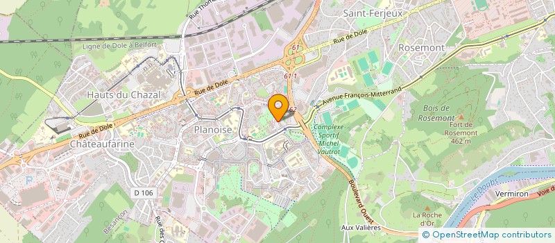 localisation de l'entreprise MADAME NADIA HAJIOU  BESANCON