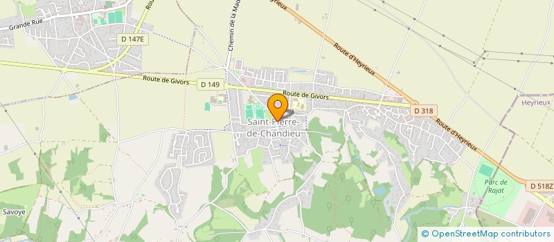 localisation de l'entreprise MADAME NADIA HAMMOUD  SAINT-PIERRE-DE-CHANDIEU