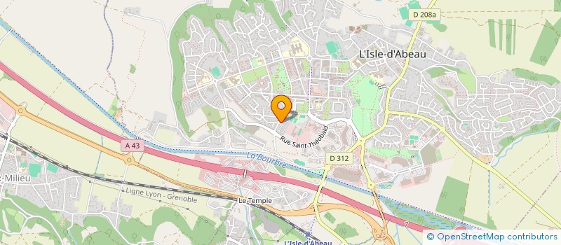 localisation de l'entreprise MADAME NADIA HANNI  L'ISLE-D'ABEAU